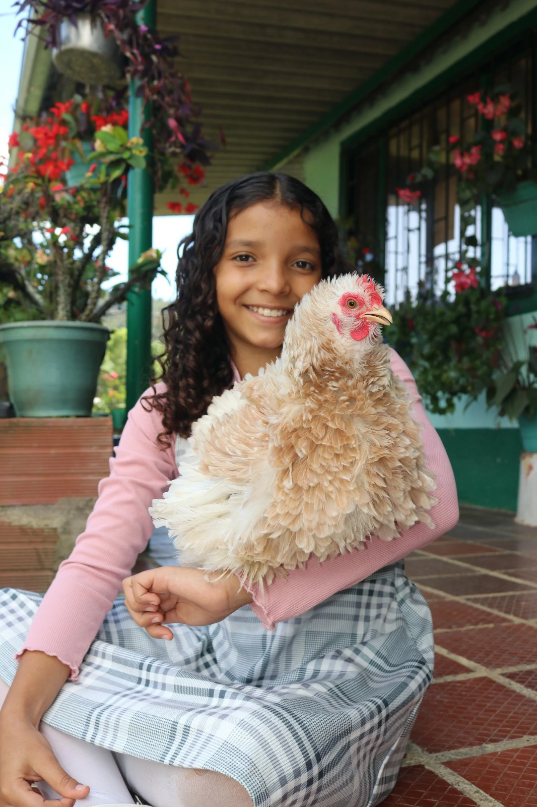 Susanahoria con una gallina Sklikes